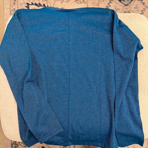Gymboree Long sleeved top blue and silver threads sz 14 BNWT - Picture 7 of 7